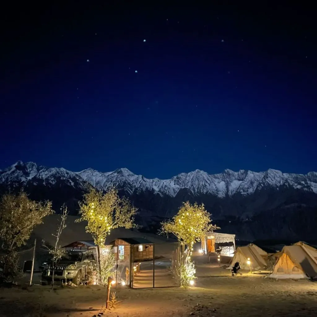 Camping under the stars